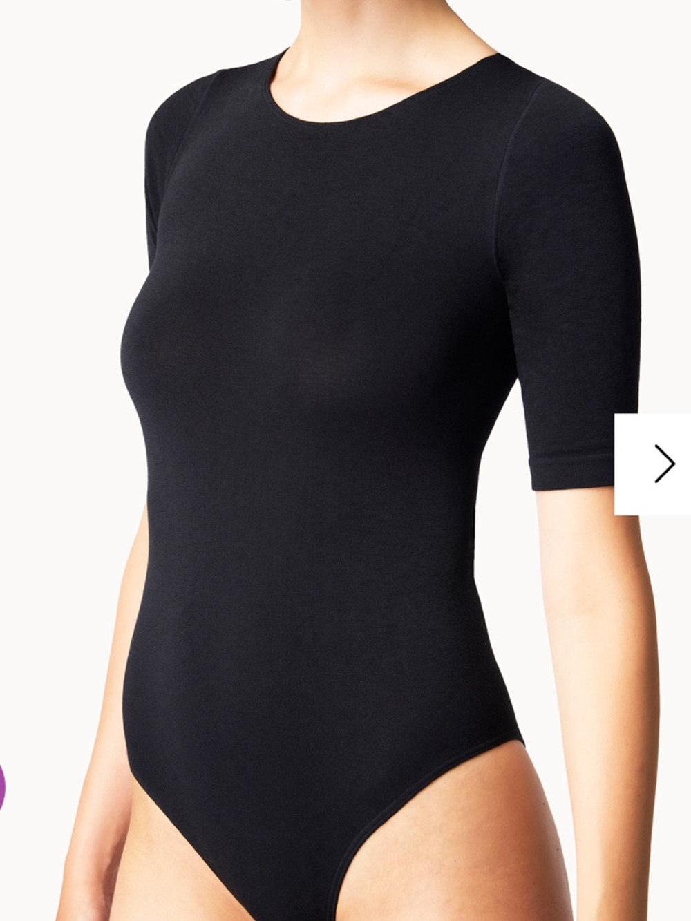 New in Box Wolford Bahamas Bodysuit Black Small